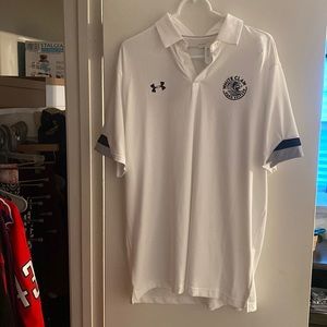 Under Armor White Claw Heat Gear Polo